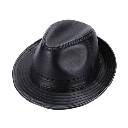 men's sheepskin leather top hat - MRSLM