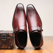 luxury casual leather dress shoes, view 5 - MRSLM