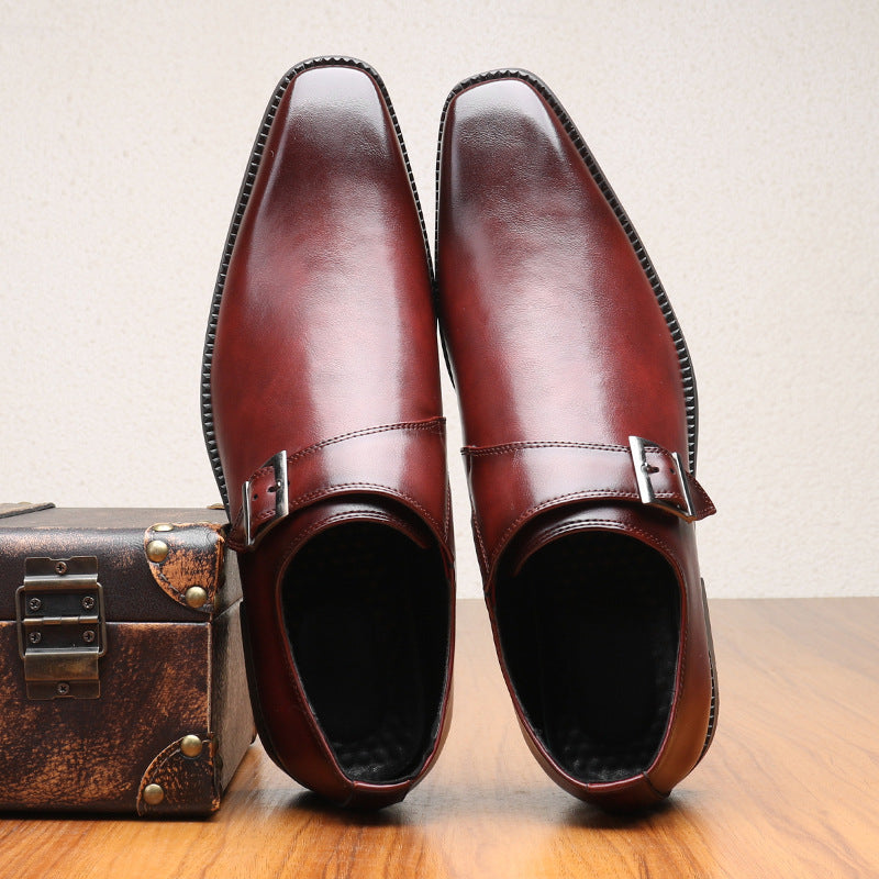 luxury casual leather dress shoes, view 5 - MRSLM