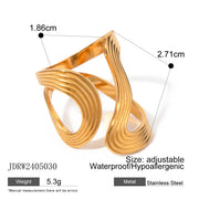 rust proof stainless steel minimalist ring, view 2 - MRSLM