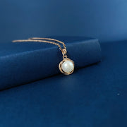 Freshwater pearl 925 silver pendant necklace, view 8 - MRSLM