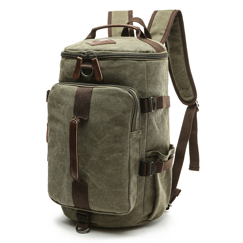 cylinder canvas backpack, view 9 - MRSLM