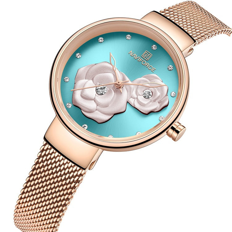 steel band quartz ladies watch, view 2 - MRSLM