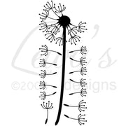 Reflective dandelion vinyl car decal, view 4 - MRSLM