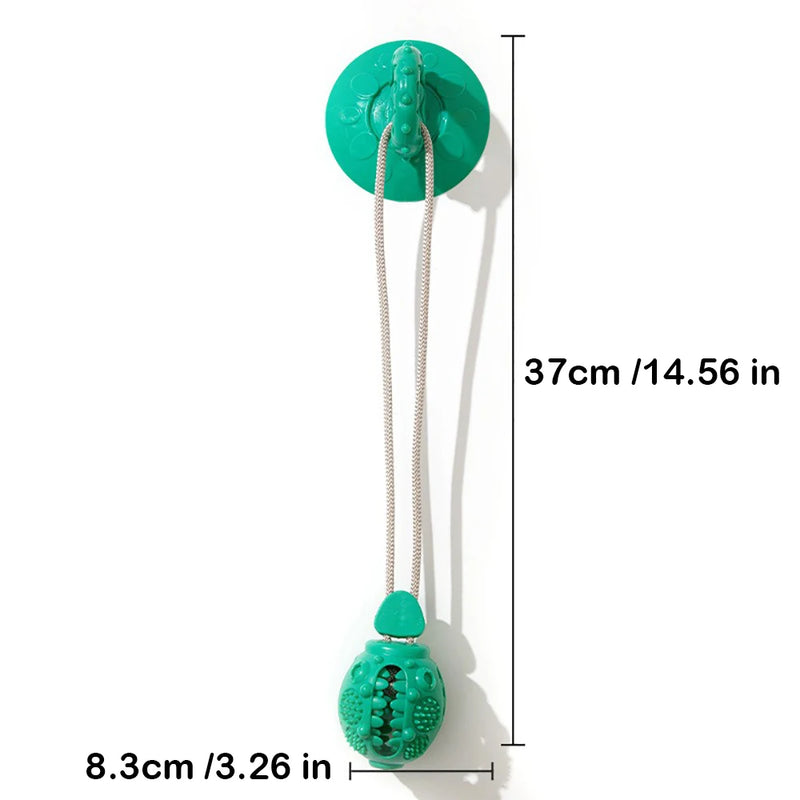 durable dog chew toy with suction cup, view 5 - MRSLM