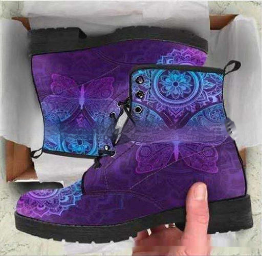 Printed lace-up high-top boots - MRSLM