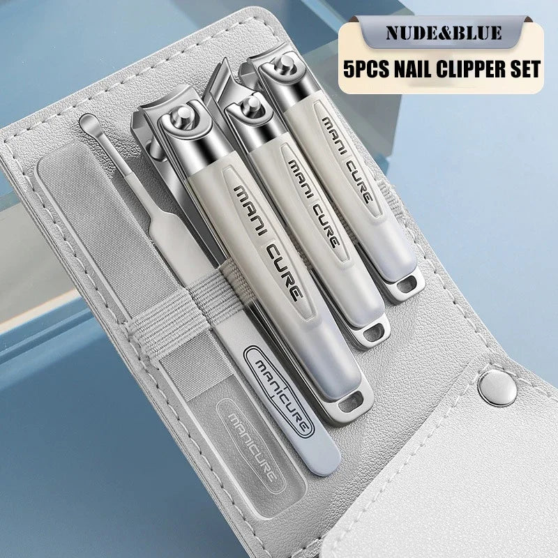 5-piece stainless steel nail clippers set, view 3 - MRSLM