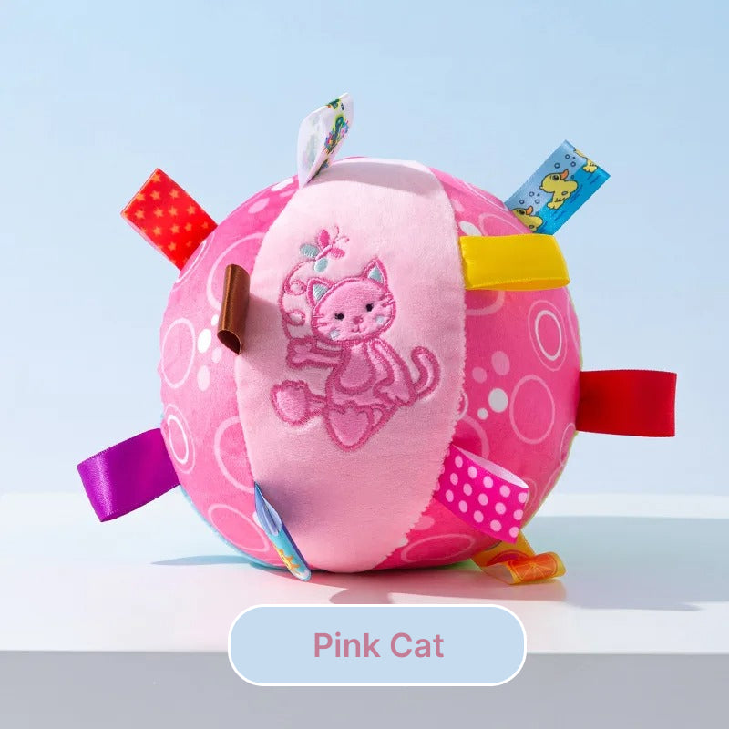 plush ringing ball toy for dogs, view 4 - MRSLM