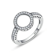 S925 silver simple inlaid ring - MRSLM