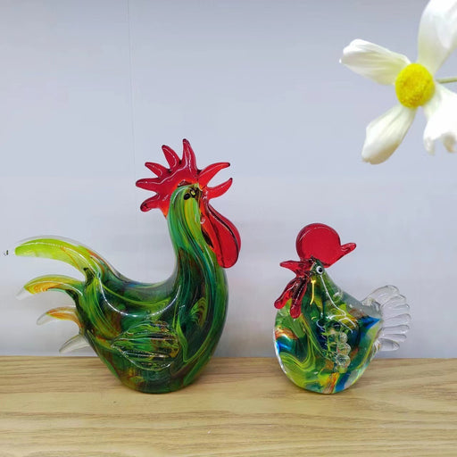 glass chicken ornament - MRSLM