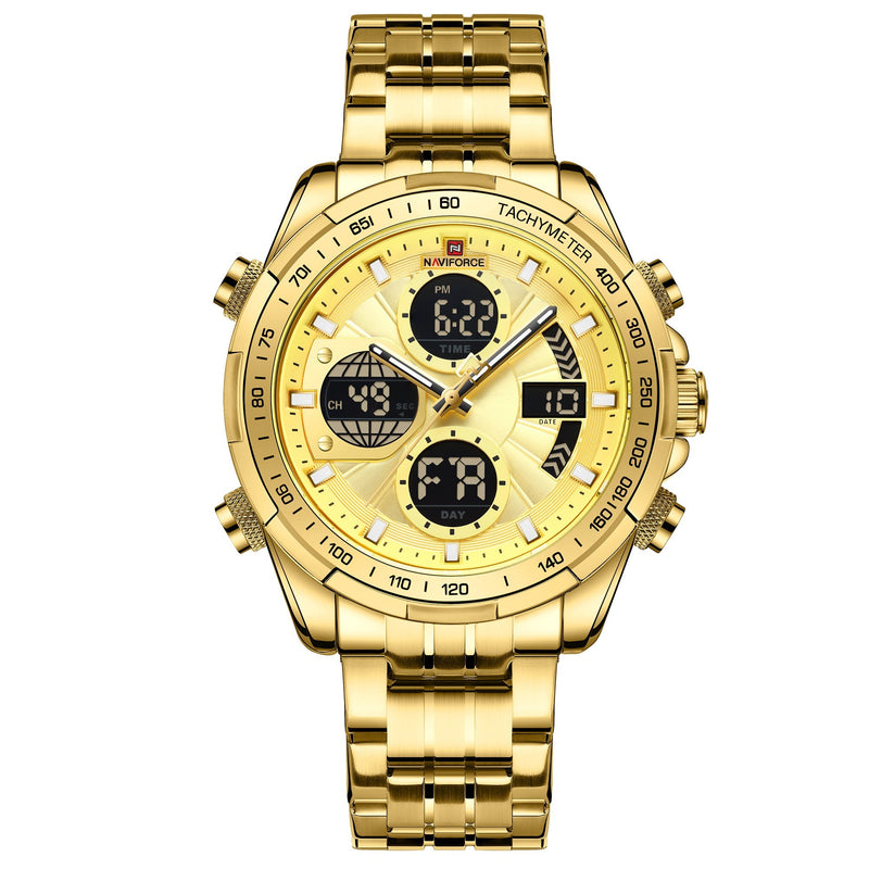 Men's dual display sports watch, view 4 - MRSLM