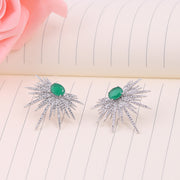 star heart zircon earrings, view 5 - MRSLM