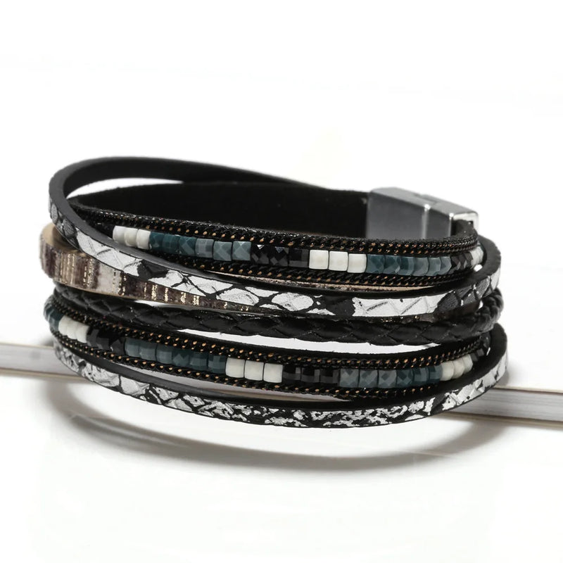 handwoven bohemian bracelet, view 6 - MRSLM
