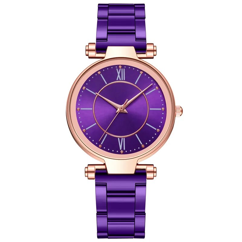 rose gold women's quartz watch, view 17 - MRSLM