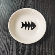 cute cat mini ceramic snack plate, view 8 - MRSLM