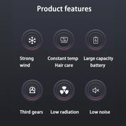 cordless portable hair dryer, view 9 - MRSLM
