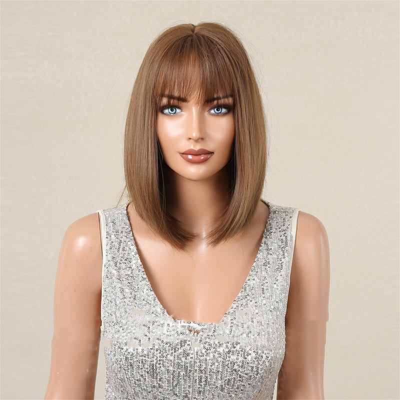 Women's bob wig with full bangs, view 4 - MRSLM