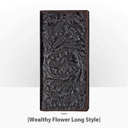 embossed leather wallet, view 23 - MRSLM