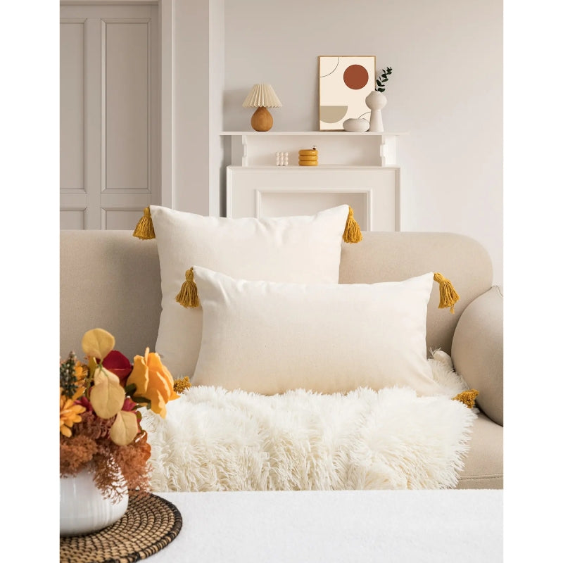 Bohemian tufted pillowcase, view 4 - MRSLM