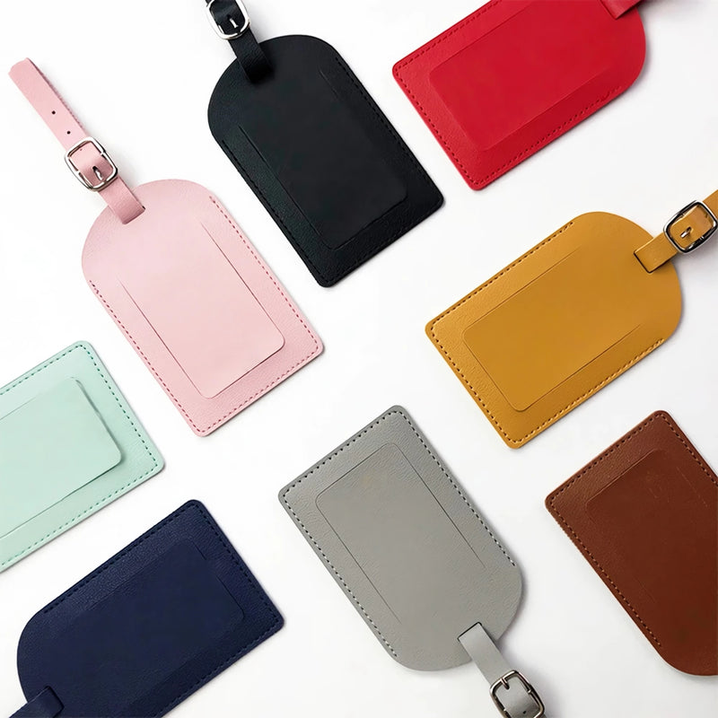 PU leather luggage tag, view 16 - MRSLM