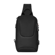 Men's anti-theft shoulder bag, view 3 - MRSLM