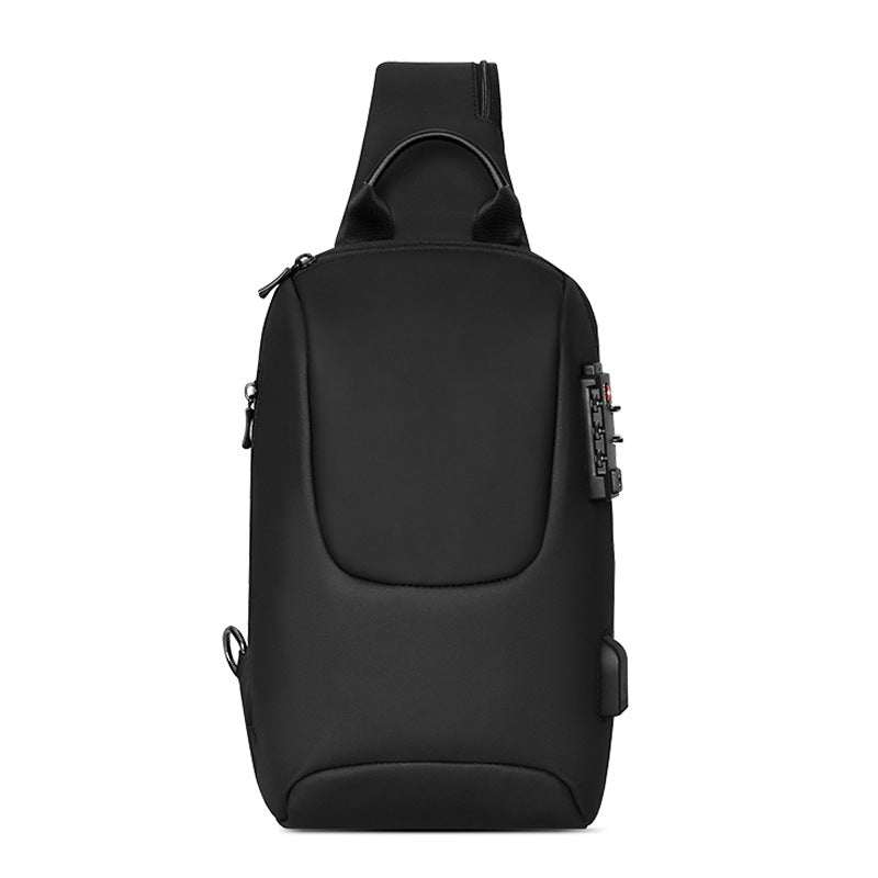 Men's anti-theft shoulder bag, view 3 - MRSLM