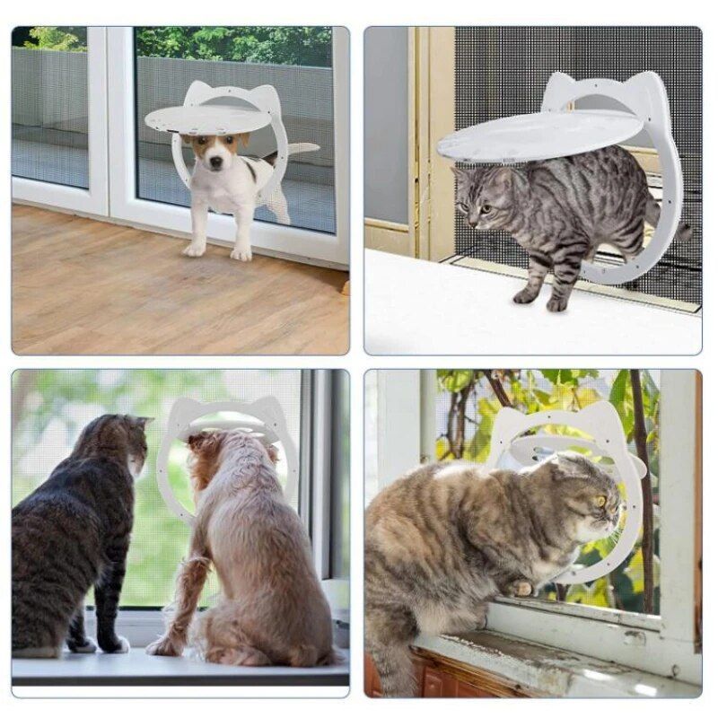 Magnetic self-closing pet screen door, view 5 - MRSLM