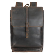 cowhide leather travel backpack, view 6 - MRSLM