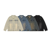 Men's washed denim jacket, view 5 - MRSLM