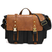 waxed canvas crossbody bag, view 10 - MRSLM