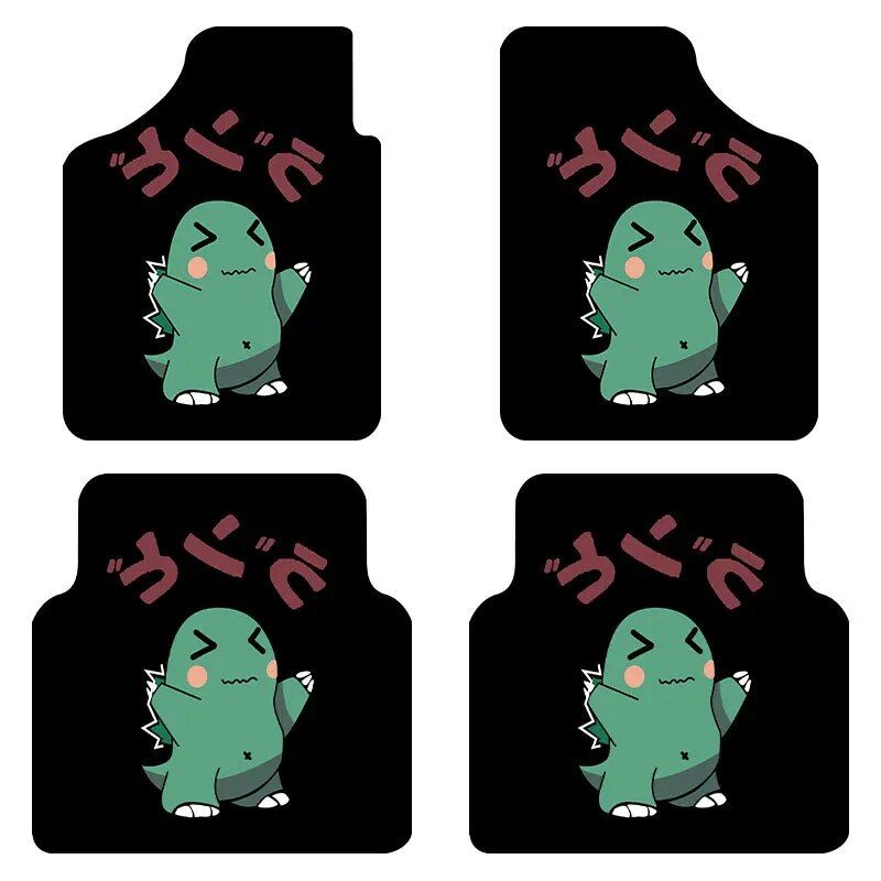 cartoon pattern car floor mats, view 3 - MRSLM
