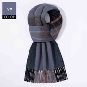 Men's plaid wool scarf, view 26 - MRSLM