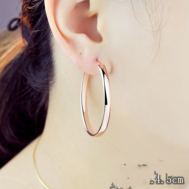 Temperament Fashion Colored Silver Earring Personality