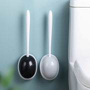 long handle toilet brush with holder, view 4 - MRSLM