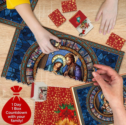 Paper Christmas advent calendar puzzle - MRSLM