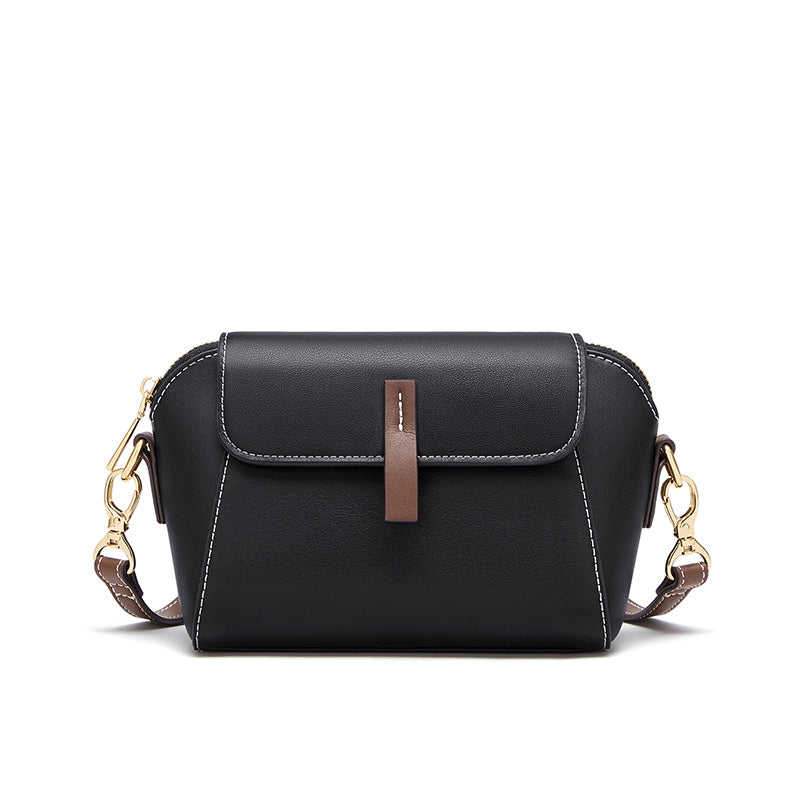 Small square leather crossbody bag, view 9 - MRSLM
