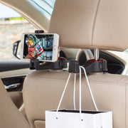 rotatable car headrest hook with phone holder, view 8 - MRSLM