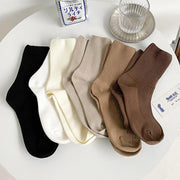 Retro solid color cotton socks, view 8 - MRSLM