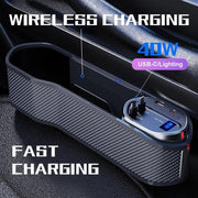 seat gap organizer with charging, view 4 - MRSLM
