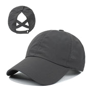 summer mesh ponytail baseball cap, view 3 - MRSLM