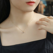 simple 925 silver geometric pendant - MRSLM