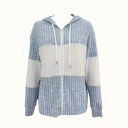 women's hooded casual zipper coat, view 4 - MRSLM