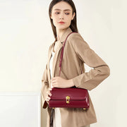 burgundy leather crossbody bag, view 6 - MRSLM