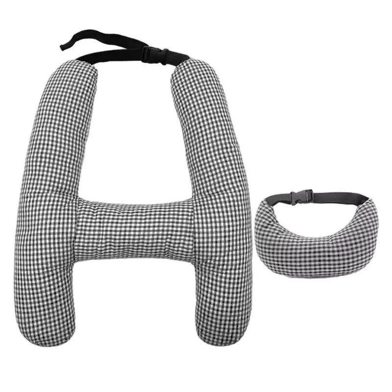 h-shape car seat neck support pillow, view 5 - MRSLM