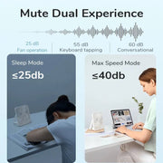 quiet foldable desk fan, view 9 - MRSLM