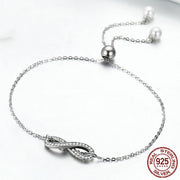 sterling silver stretch character bracelet, view 3 - MRSLM