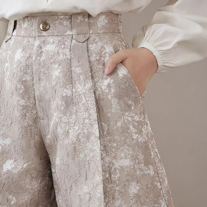 floral jacquard shorts, view 5 - MRSLM