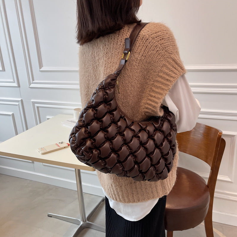 lingge embroidery messenger bag, view 5 - MRSLM