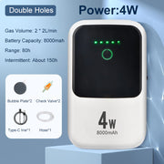 ultra-quiet usb rechargeable aquarium oxygen pump, view 3 - MRSLM