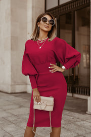 Lantern sleeve one-step dress, view 7 - MRSLM
